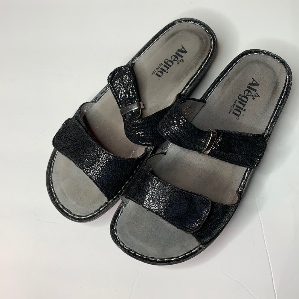 ALEGRIA Karmen Black Sandals Size 41